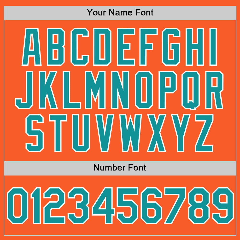 Custom Orange Teal-White Authentic Sleeveless Baseball Jersey baseball jersey product view 4
