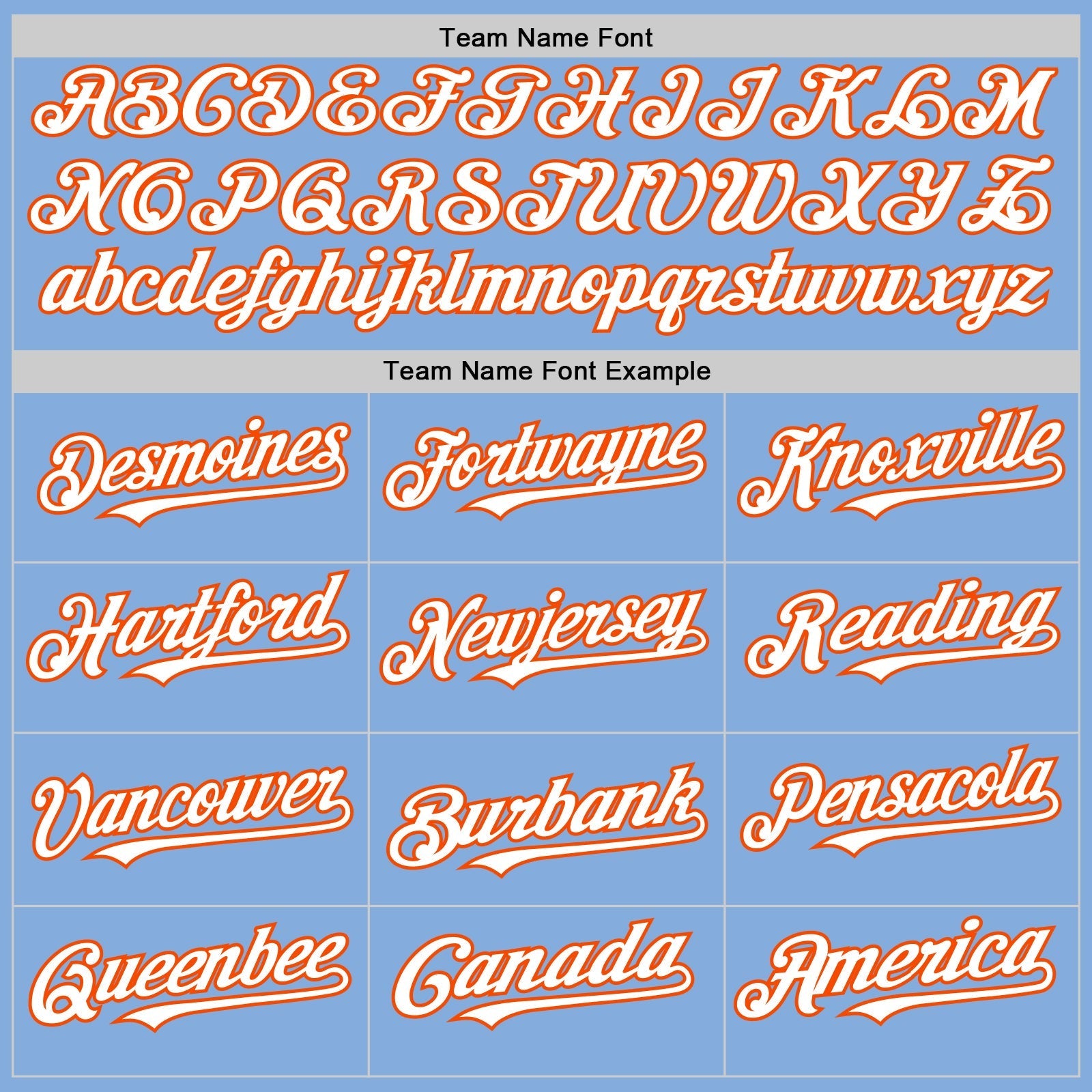 Custom Light Blue White-Orange Authentic Sleeveless Baseball Jersey baseball jersey product view 3