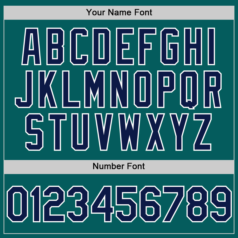 Custom Teal Navy-White Authentic Sleeveless Baseball Jersey baseball jersey product view 4
