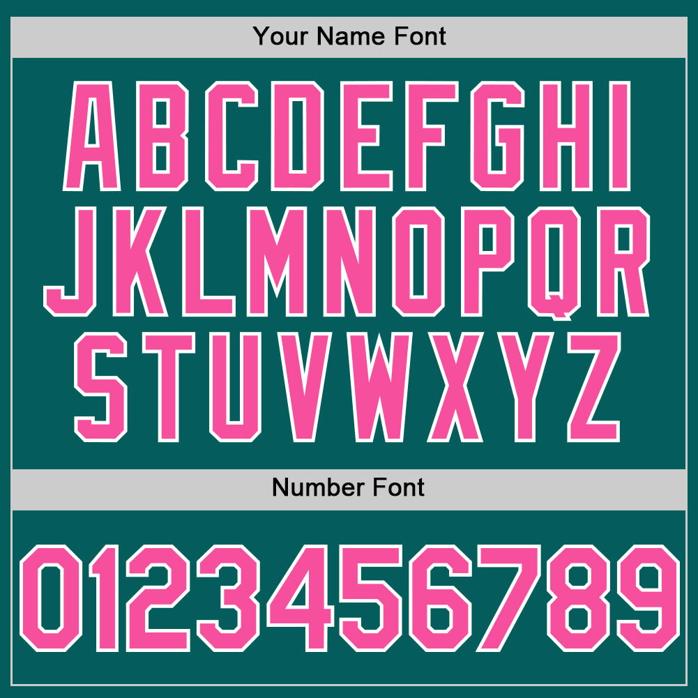 Custom Teal Pink-White Authentic Sleeveless Baseball Jersey baseball jersey product view 4
