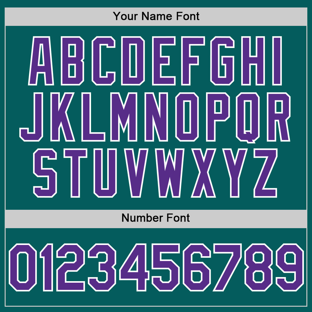Custom Teal Purple-White Authentic Sleeveless Baseball Jersey baseball jersey product view 4