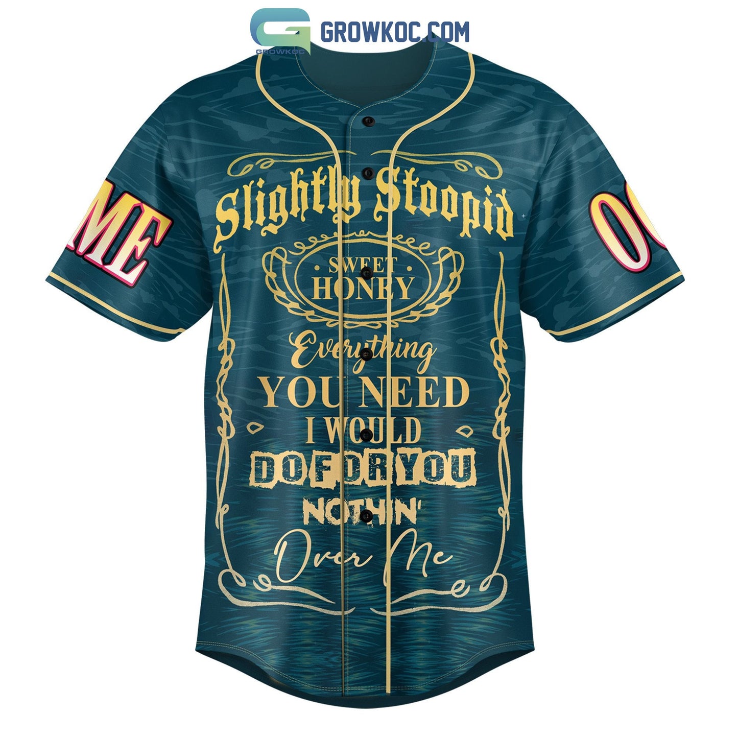 Slightly Stoopid All I Need Is Something To Keep Me Movin On Personalized Baseball Jersey baseball jersey product view 1