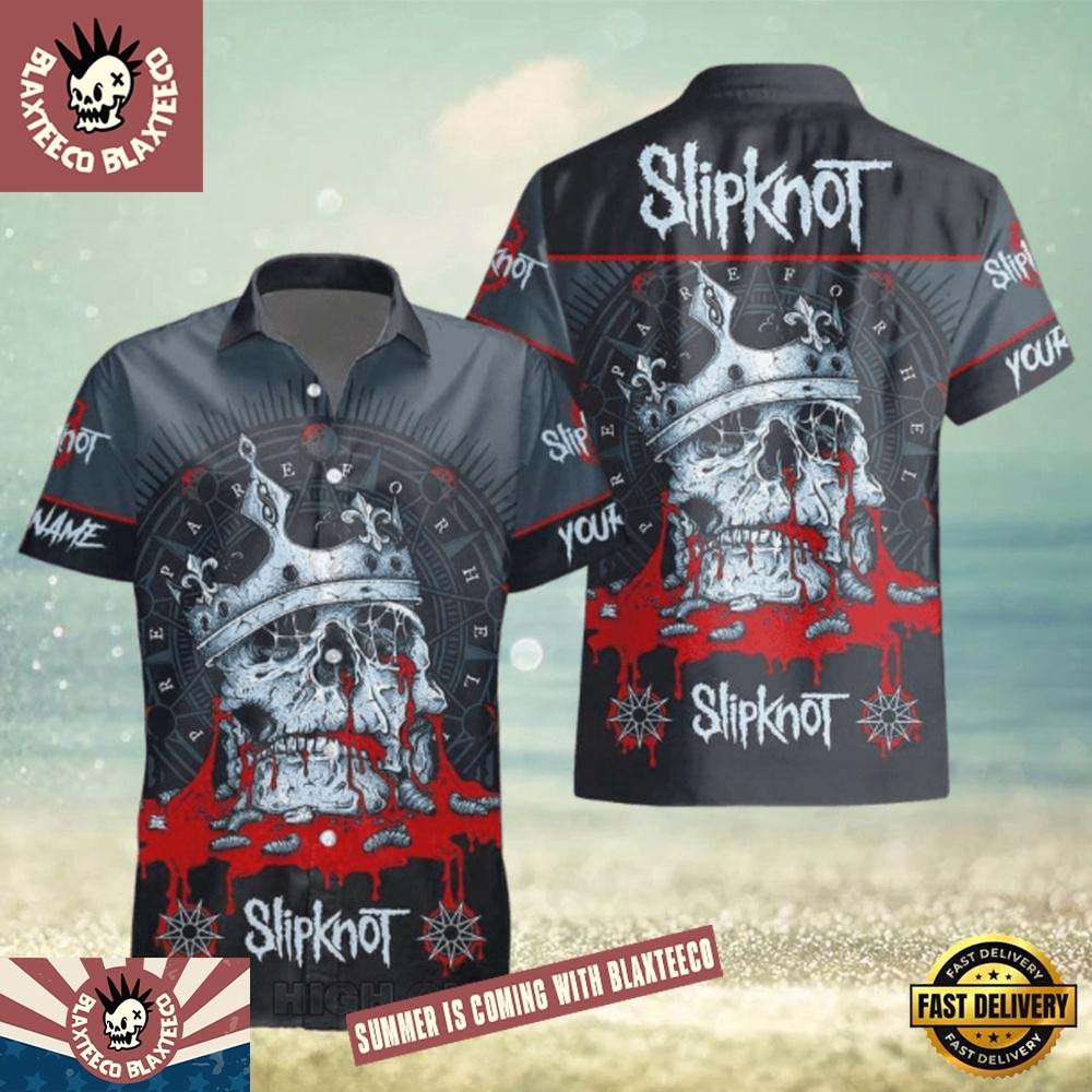 Slipknot Bloody Skull Crown 2026 Summer Hawaiian Shirt Gift For Fans Unisex T-shirt, Sweatshirt, Hoodie, Long Sleeve Tee - T-Shirt, Sweatshirt, Hoodie