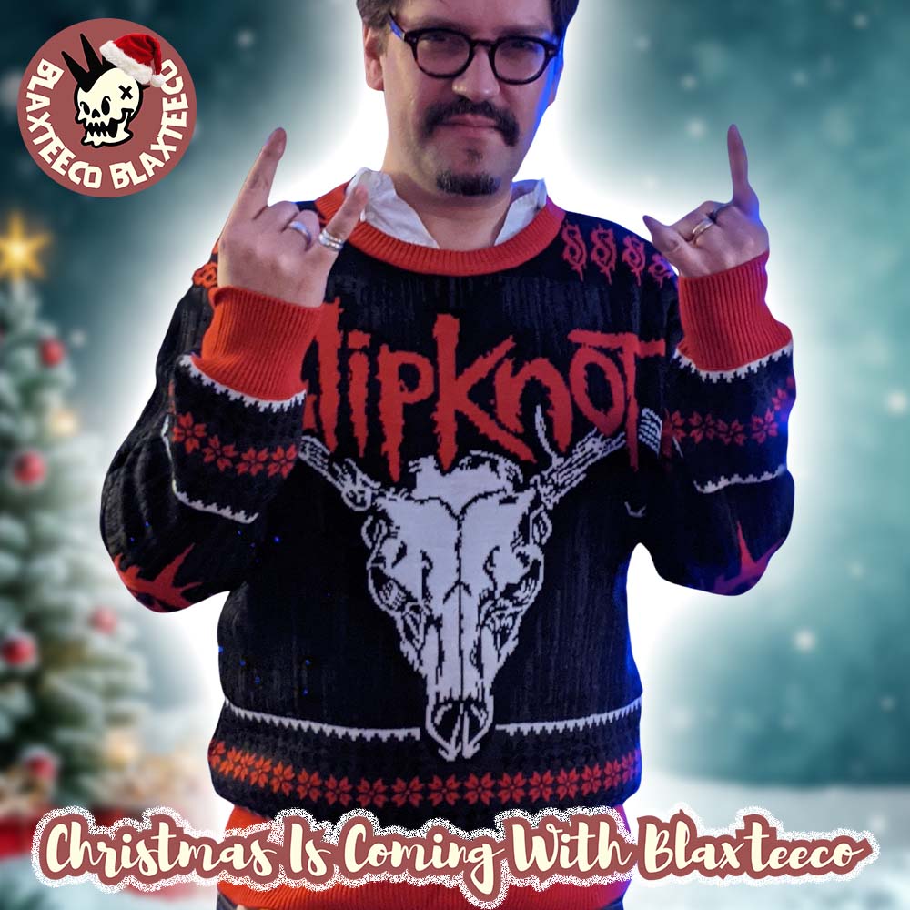 Slipknot Goat Head Merry Christmas Ya Filthy Maggots Ugly Christmas Sweater Unisex T-shirt, Sweatshirt, Hoodie, Long Sleeve Tee - T-Shirt, Sweatshirt, Hoodie
