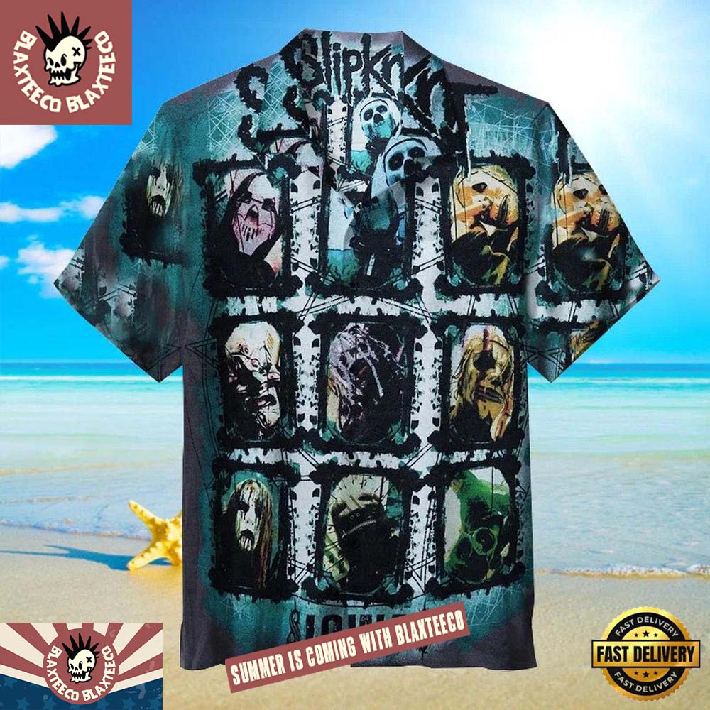 Slipknot Iowa Nightmare Summer Hawaiian Shirt Unisex T-shirt, Sweatshirt, Hoodie, Long Sleeve Tee - T-Shirt, Sweatshirt, Hoodie