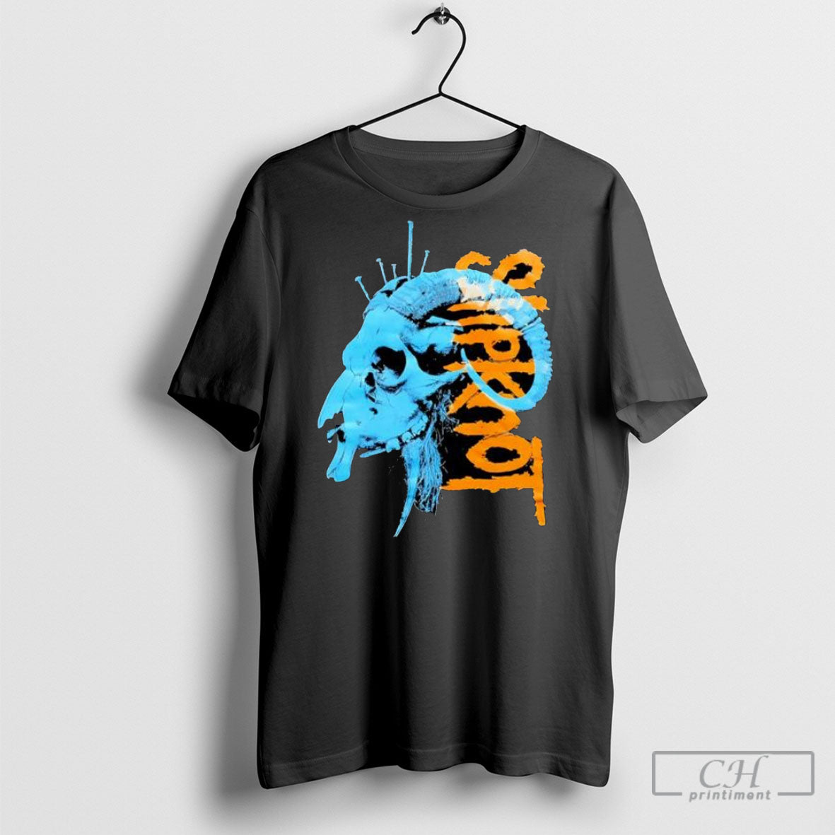 Slipknot Ram Skull Nails Shirt Tee Unisex T-shirt, Sweatshirt, Hoodie, Long Sleeve Tee - T-Shirt, Sweatshirt, Hoodie