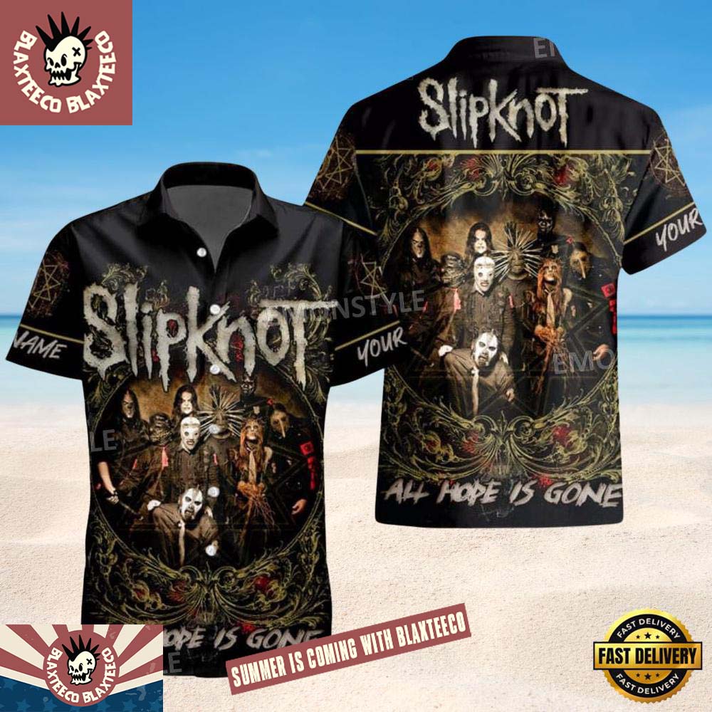 Slipknot Rock Band All Hope Is Gone 2026 Summer Hawaiian Shirt Unisex T-shirt, Sweatshirt, Hoodie, Long Sleeve Tee - T-Shirt, Sweatshirt, Hoodie