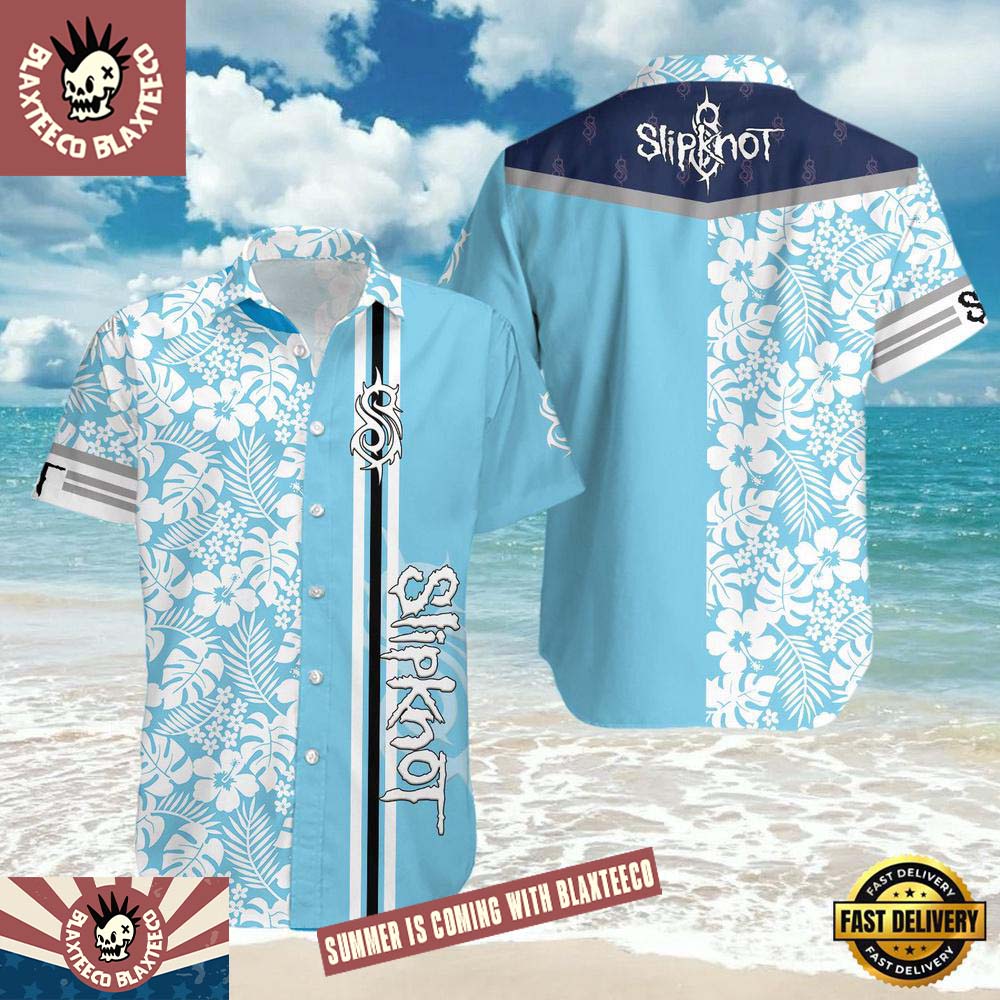 Slipknot Rock Band Tropical Chill Summer Hawaiian Shirt 2026 Unisex T-shirt, Sweatshirt, Hoodie, Long Sleeve Tee - T-Shirt, Sweatshirt, Hoodie
