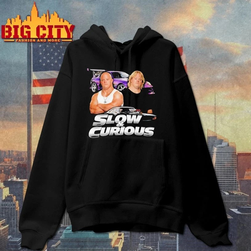 Slow And Curious - Adult & Kids T-Shirts, Sweatshirts & Hoodies apparel design preview 2