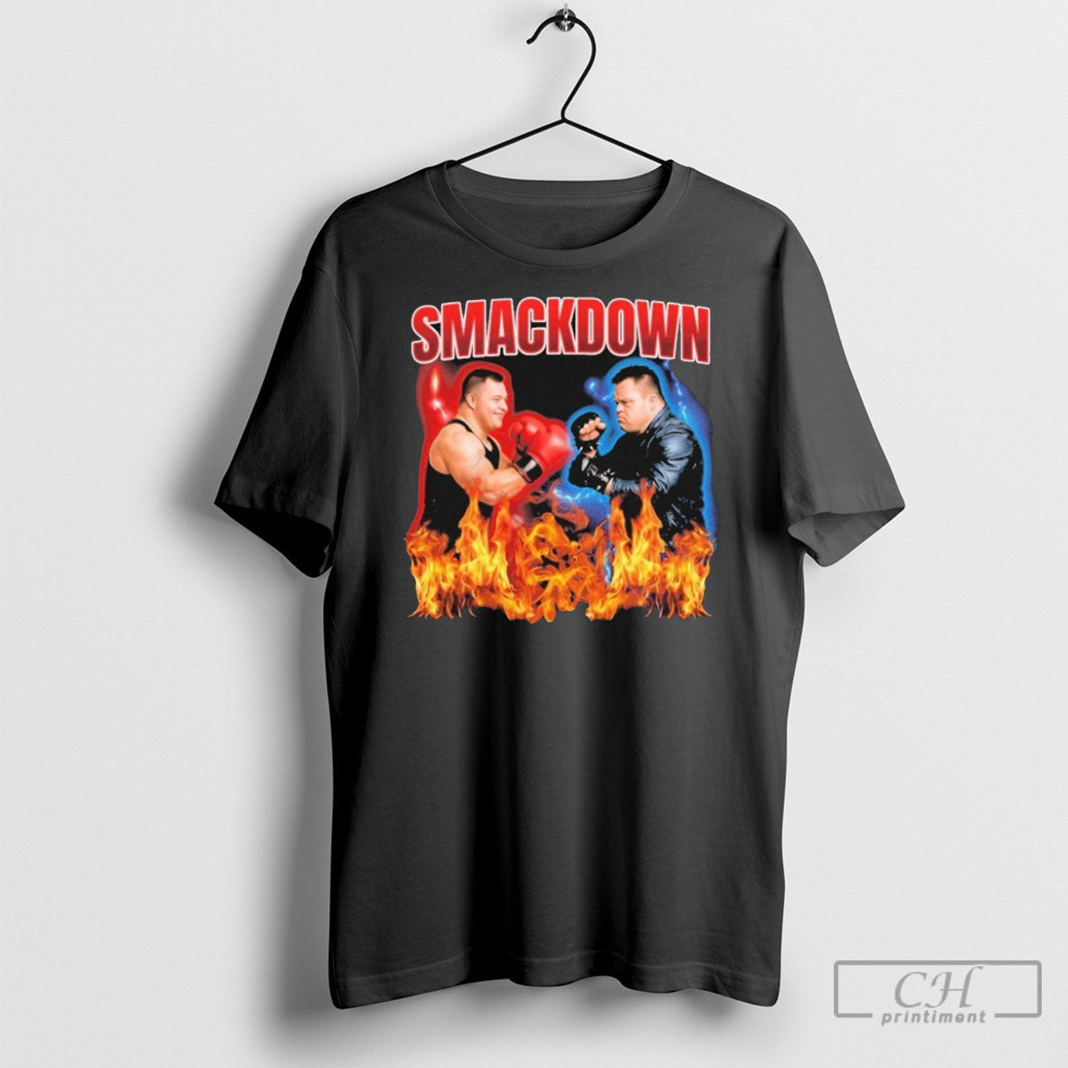 Smackdown Boxing Flames Unisex T-shirt, Sweatshirt, Hoodie, Long Sleeve Tee - T-Shirt, Sweatshirt, Hoodie