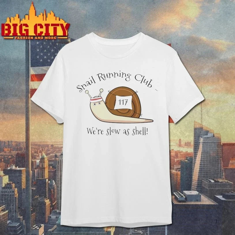 Snail Running Club We’re Slow As Shell shirt Unisex T-shirt, Sweatshirt, Hoodie, Long Sleeve Tee - T-Shirt, Sweatshirt, Hoodie