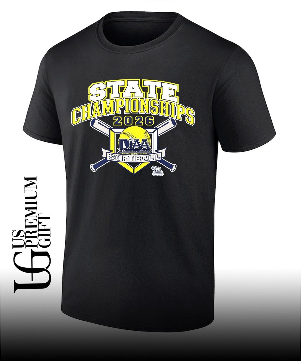 Softball Girls Spring State Championships DIAA 2026 shirt Unisex T-shirt, Sweatshirt, Hoodie, Long Sleeve Tee - T-Shirt, Sweatshirt, Hoodie