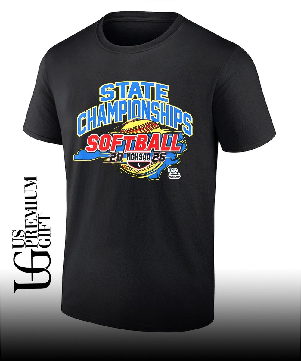 Softball State Championships NCHSAA 2026 shirt Unisex T-shirt, Sweatshirt, Hoodie, Long Sleeve Tee - T-Shirt, Sweatshirt, Hoodie
