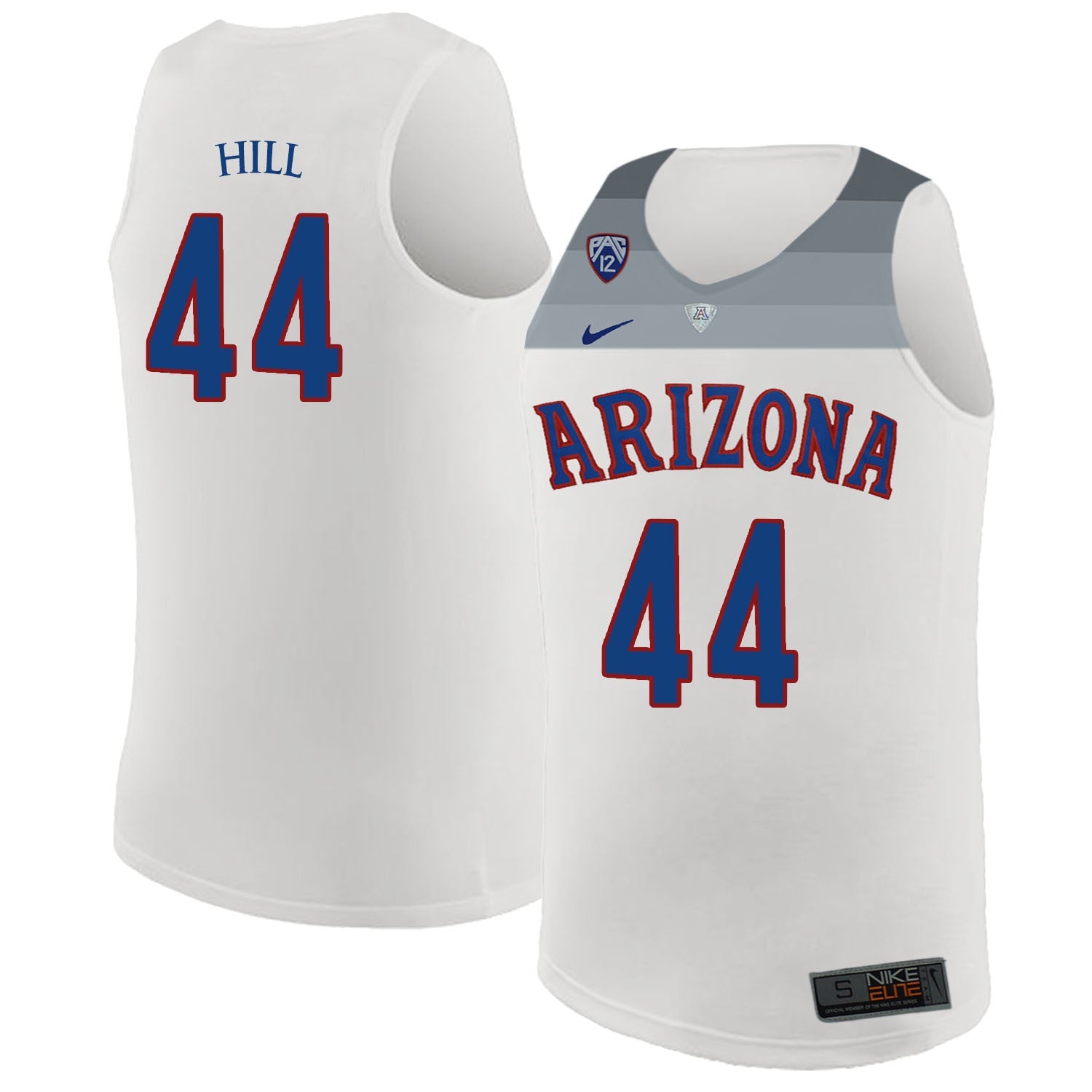 Solomon Hill 44 White College Football Jersey football jersey product view 1