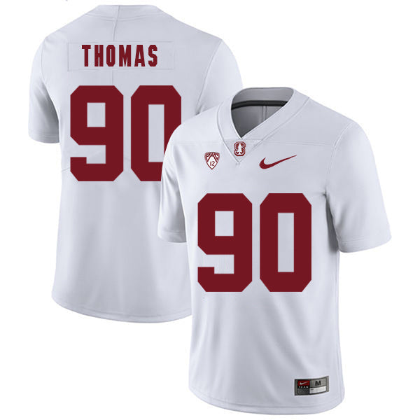 Solomon Thomas 90 White College Football Jersey football jersey product view 1
