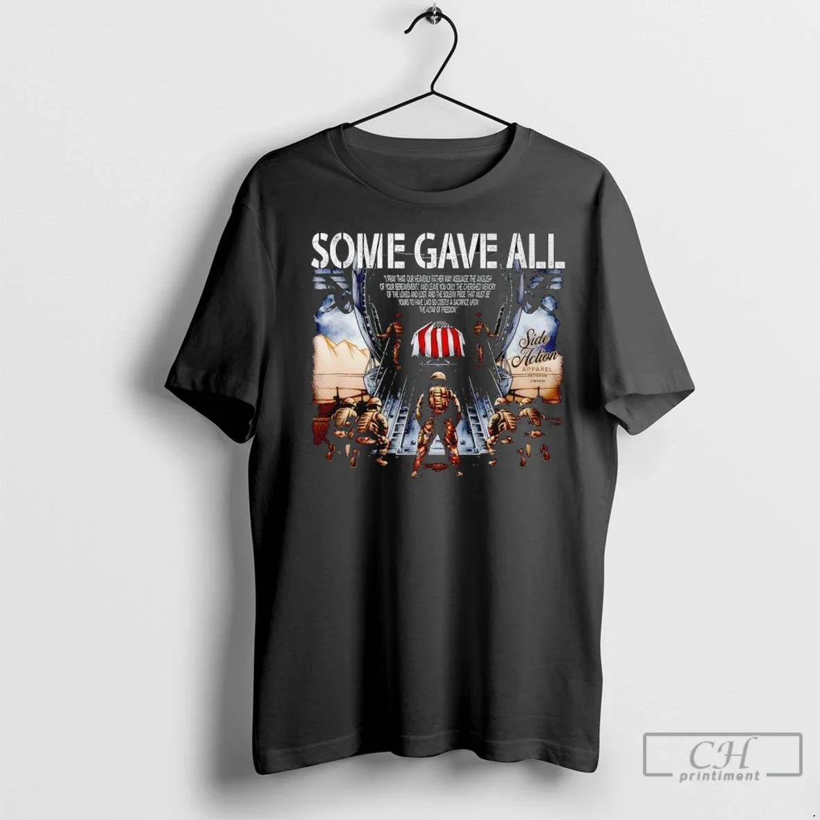 Some Gave All Side Action T Shirts Unisex T-shirt, Sweatshirt, Hoodie, Long Sleeve Tee - T-Shirt, Sweatshirt, Hoodie