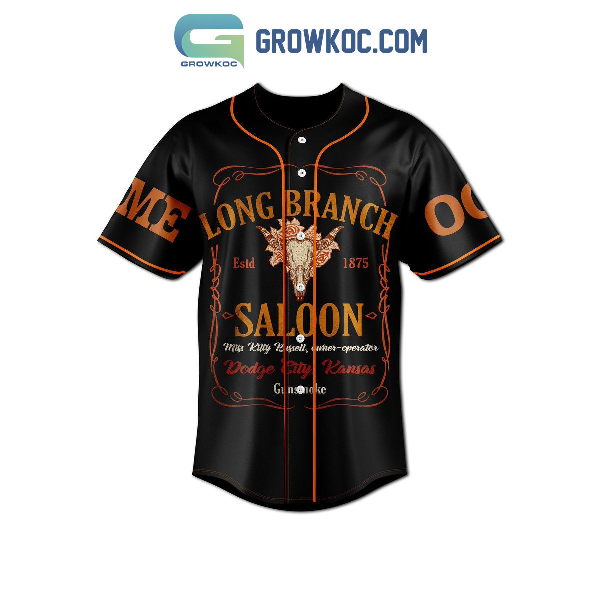 Some Of Us Grew Up Watching Gunsmoke The Cool Ones Still Do Personalized Baseball Jersey baseball jersey product view 2