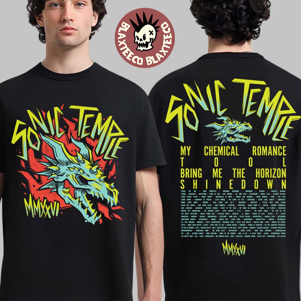 Sonic Temple 2026 Festival Merch In Columbus Ohio At Art And Music Festival From May 14 To 17 2026 Dragon Thorn T-Shirt - T-Shirt, Sweatshirt, Hoodie