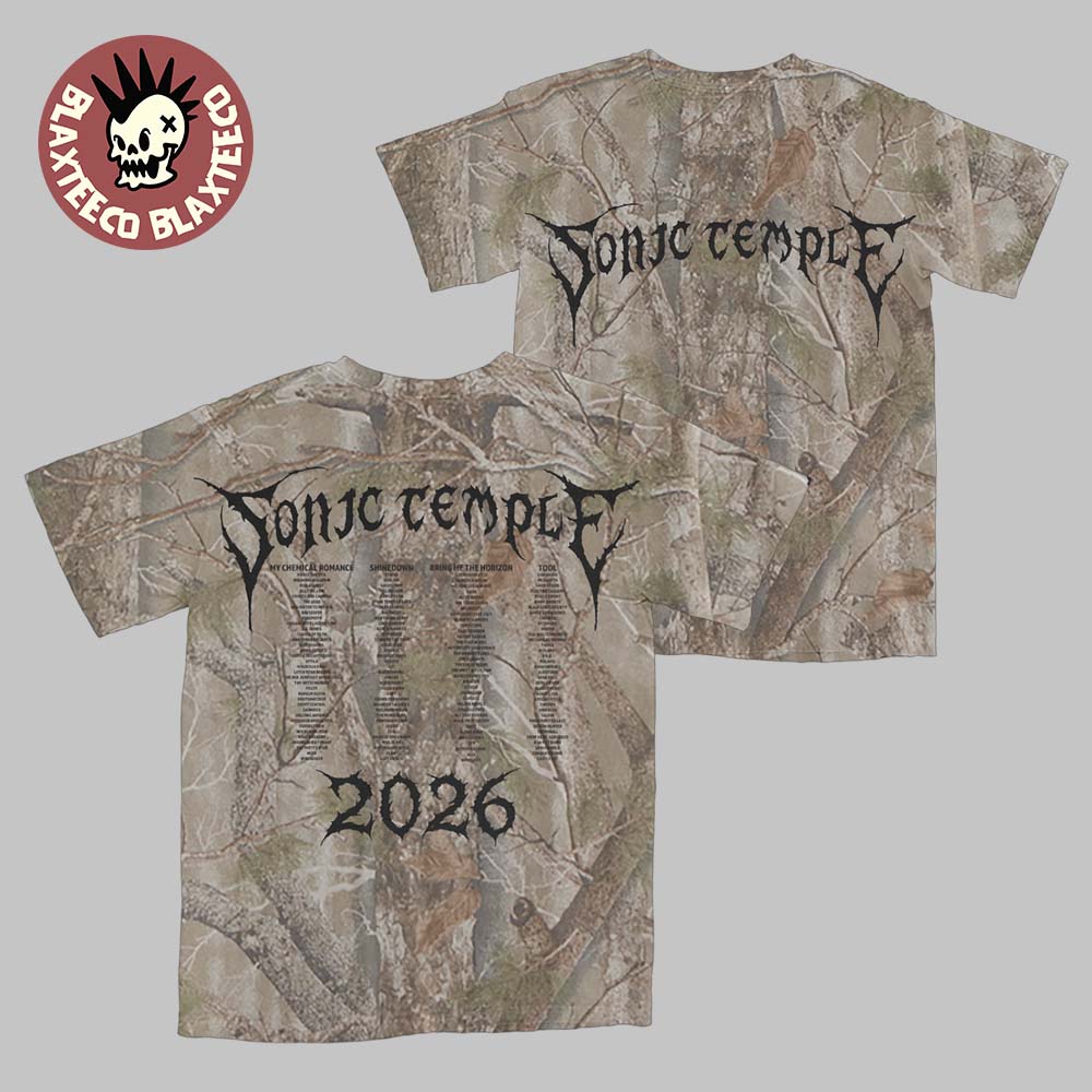 Sonic Temple 2026 Festival Merch In Columbus Ohio At Art And Music Festival From May 14 To 17 2026 Thorn Camo T-Shirt - T-Shirt, Sweatshirt, Hoodie