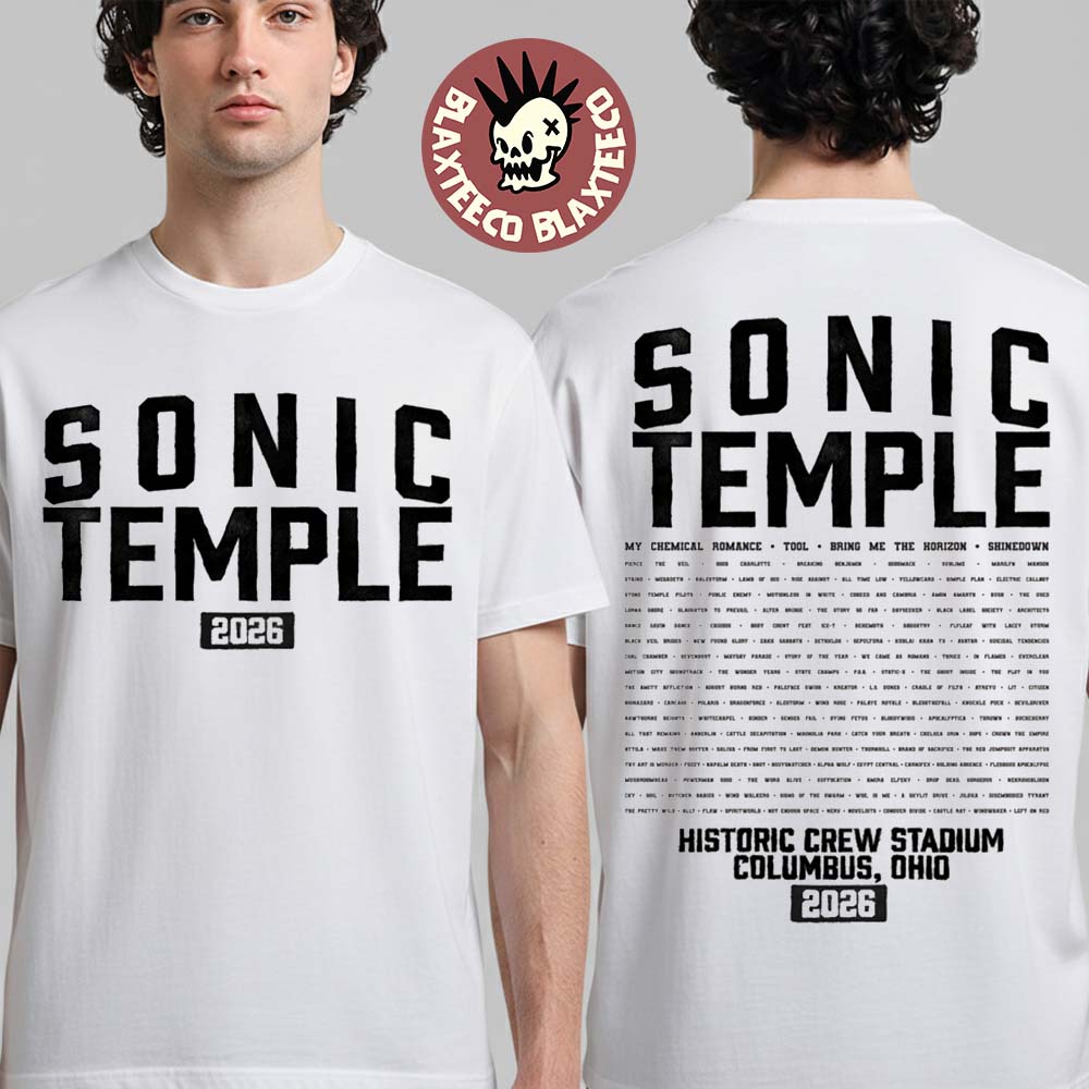 Sonic Temple 2026 Festival Merch In Columbus Ohio At Art And Music Festival On May 14 -17 2026 Athletic Logo T-Shirt - T-Shirt, Sweatshirt, Hoodie