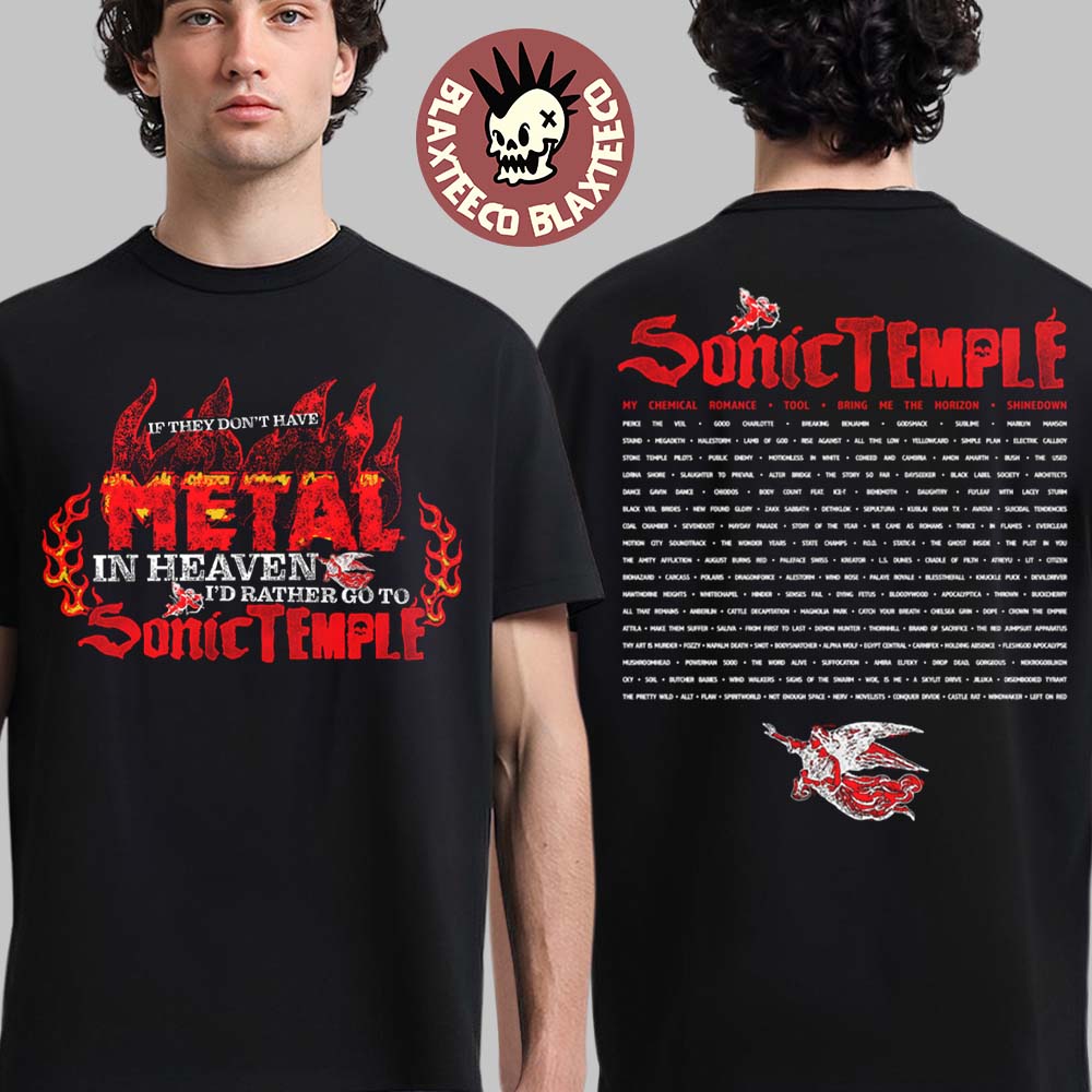 Sonic Temple 2026 Festival Merch In Columbus Ohio At Art And Music Festival On May 14 -17 2026 Metal Heaven T-Shirt - T-Shirt, Sweatshirt, Hoodie