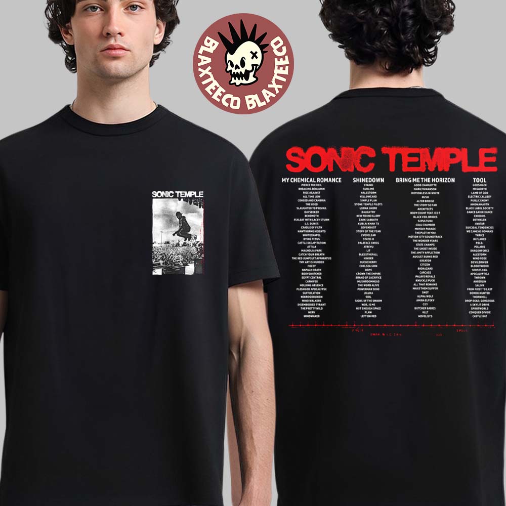 Sonic Temple 2026 Festival Merch In Columbus Ohio At Art And Music Festival On May 14 -17 2026 Stage Jump T-Shirt - T-Shirt, Sweatshirt, Hoodie