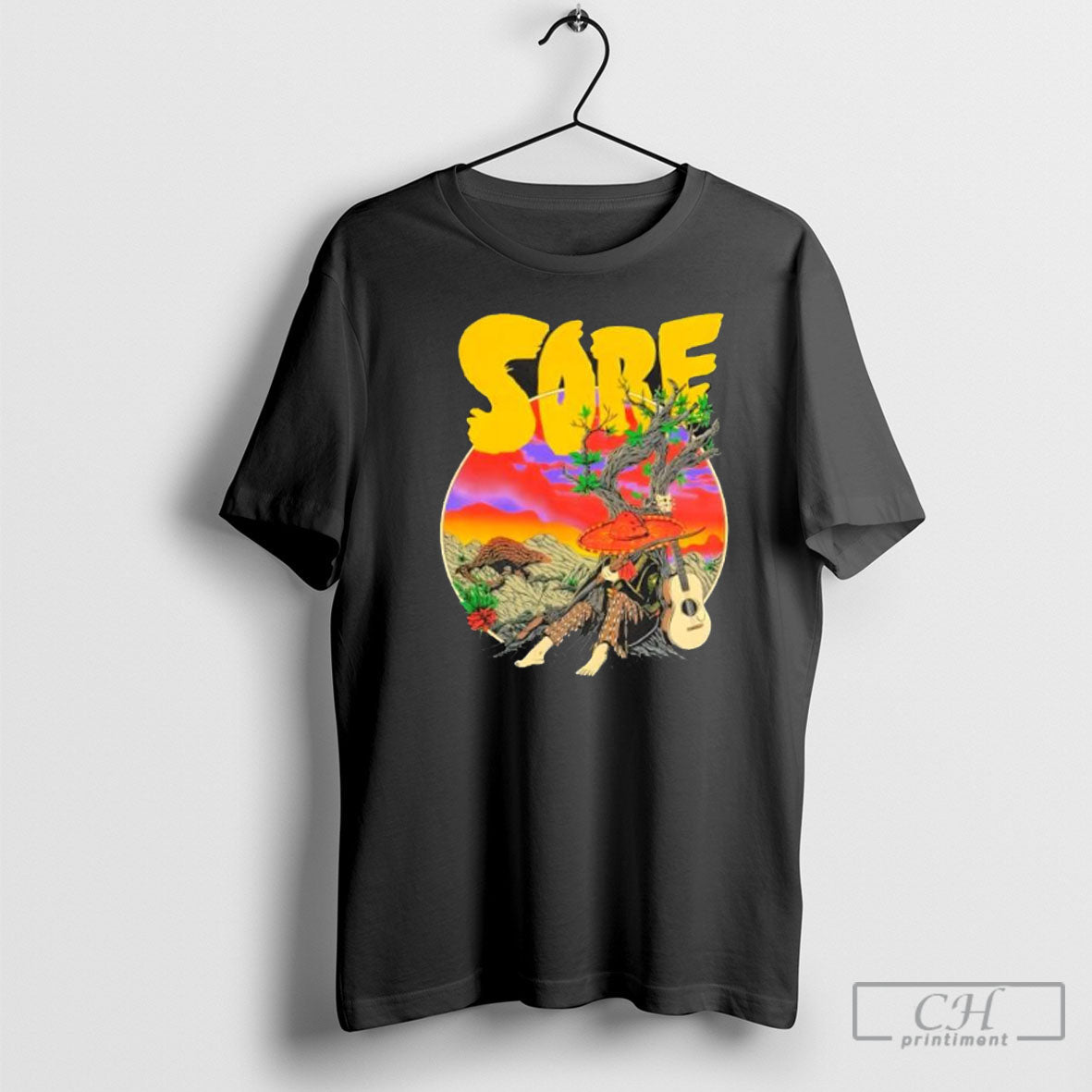 Sore Taptap Berkalam The Man With Sombrero And Guitar Unisex T-shirt, Sweatshirt, Hoodie, Long Sleeve Tee - T-Shirt, Sweatshirt, Hoodie