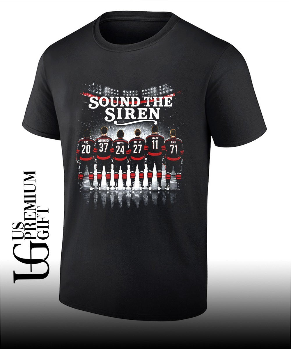 Sound The Siren Carolina Hurricanes Hockey 2026 Playoffs shirt Unisex T-shirt, Sweatshirt, Hoodie, Long Sleeve Tee - T-Shirt, Sweatshirt, Hoodie