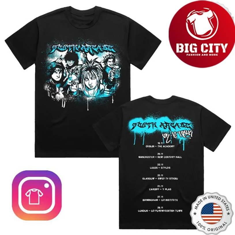South Arcade Black Tour Two Sided Shirt Unisex T-shirt, Sweatshirt, Hoodie, Long Sleeve Tee - T-Shirt, Sweatshirt, Hoodie
