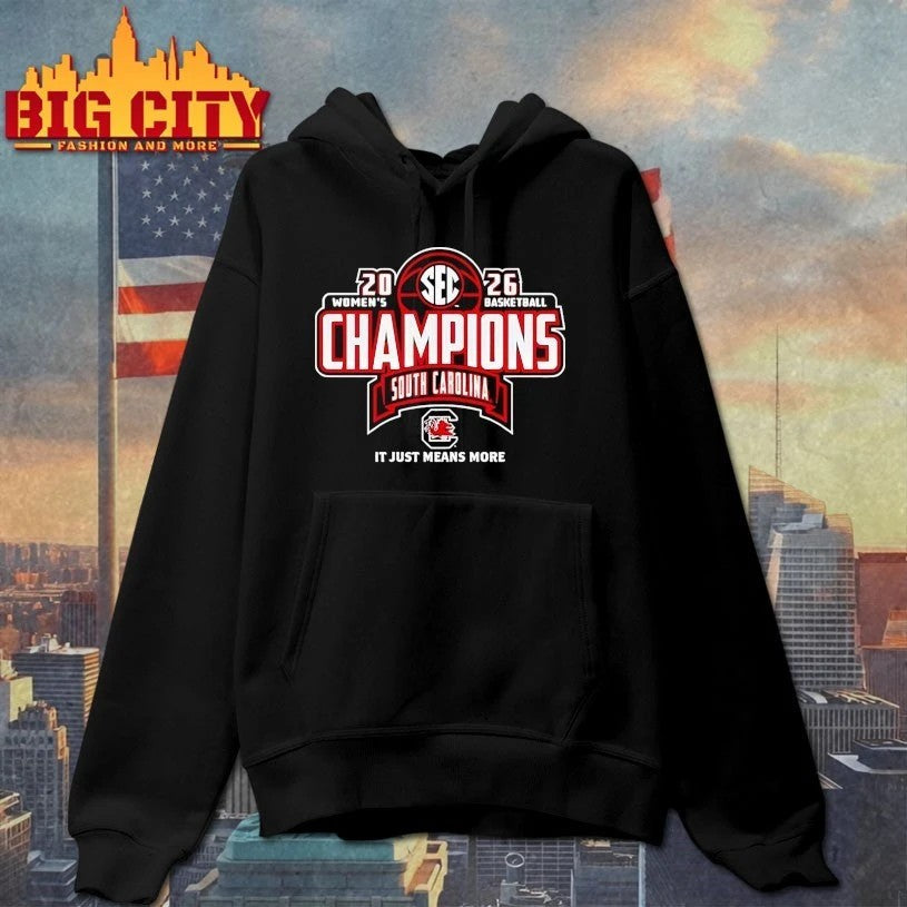 South Carolina Gamecocks 2026 SEC Women's Basketball - Adult & Kids T-Shirts, Sweatshirts & Hoodies apparel design preview 2