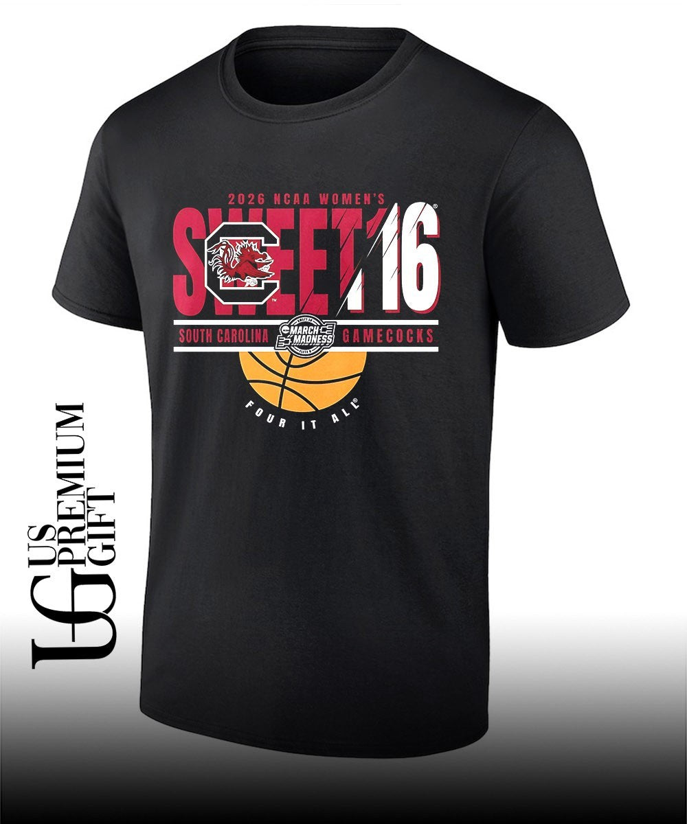 South Carolina Gamecocks NCAA Womens Basketball 2026 Sweet 16 Four It All shirt Unisex T-shirt, Sweatshirt, Hoodie, Long Sleeve Tee - T-Shirt, Sweatshirt, Hoodie
