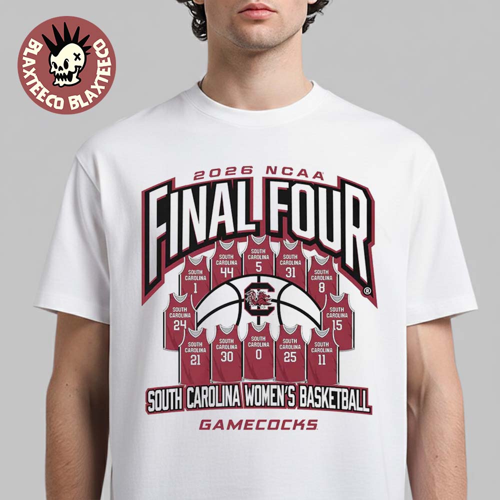 South Carolina Gamecocks Women’s Basketball 2026 NCAA Final Four Jersey Madness T-Shirt basketball jersey product view 1