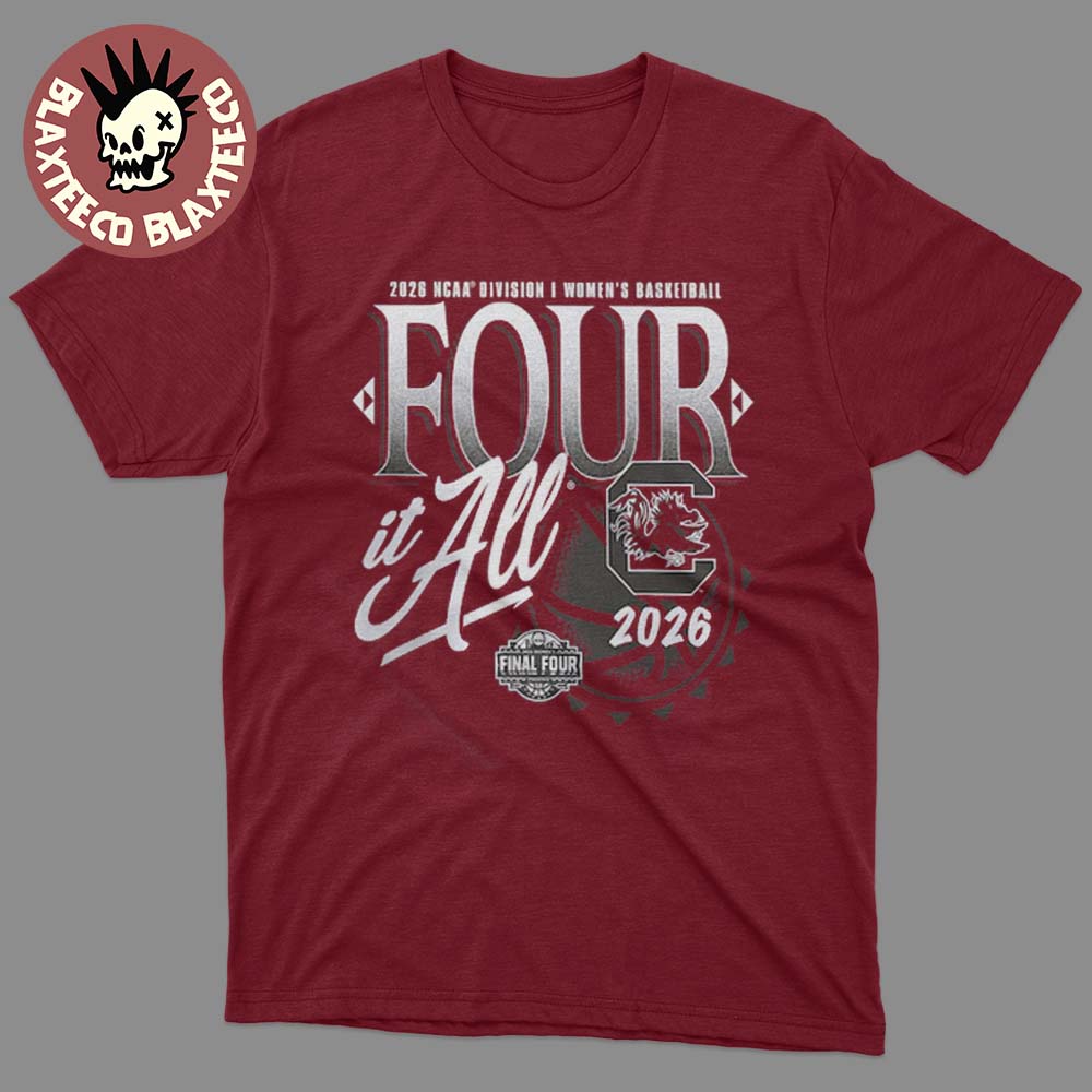 South Carolina Gamecocks Womens Basketball 2026 NCAA Final Four Zone Move Four It All T-Shirt - T-Shirt, Sweatshirt, Hoodie