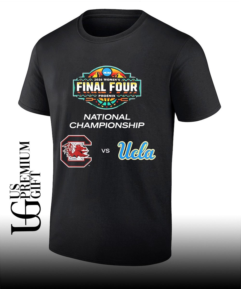 South Carolina Gamecocks vs Ucla Bruins 2026 NCAA Womens Basketball National Championship Final Four logo shirt - T-Shirt, Sweatshirt, Hoodie