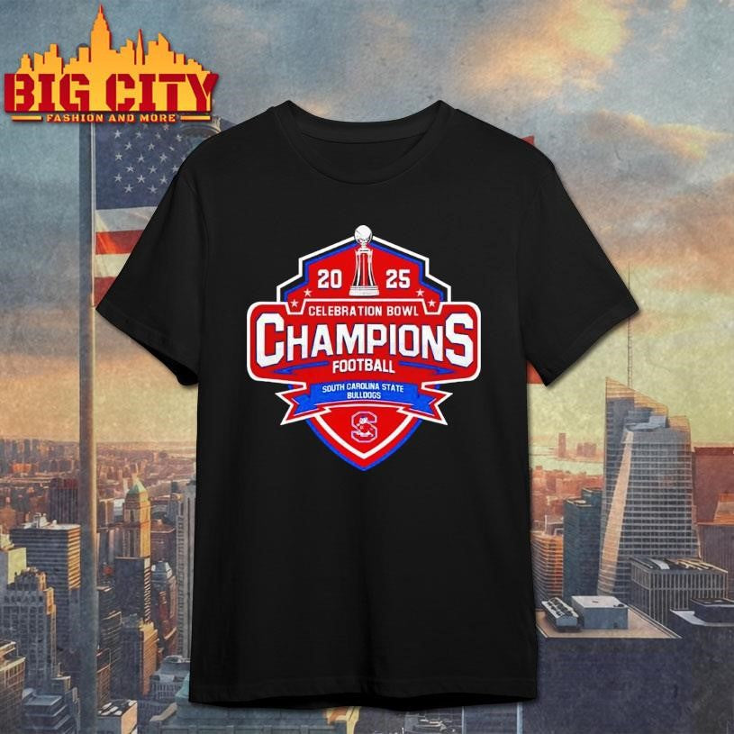 South Carolina State Bulldogs 2025 Celebration Bowl Champions Shirt Unisex T-shirt, Sweatshirt, Hoodie, Long Sleeve Tee - T-Shirt, Sweatshirt, Hoodie