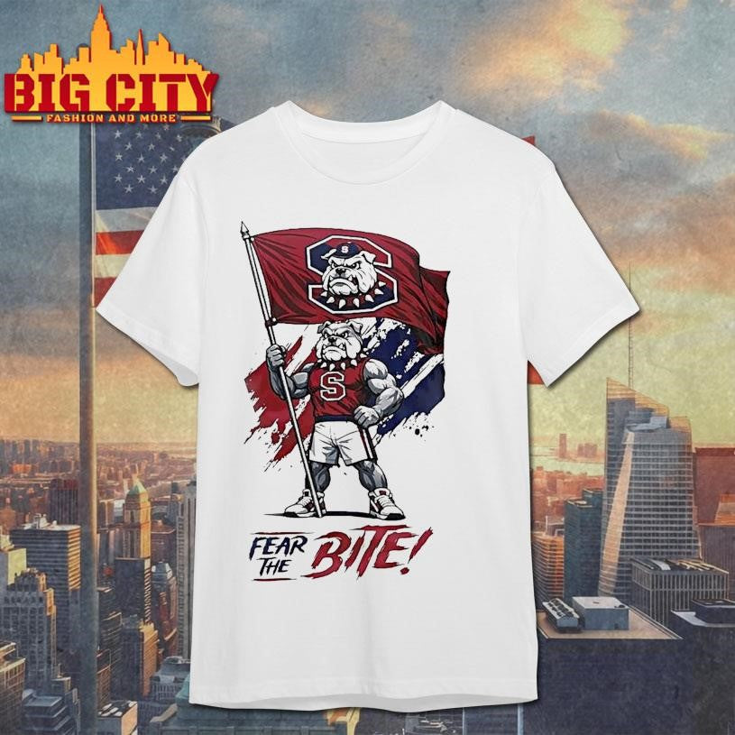 South Carolina State Bulldogs Fear The Bite Ncaa Celebration Bowl Champions Mascot Shirt Unisex T-shirt, Sweatshirt, Hoodie, Long Sleeve Tee - T-Shirt, Sweatshirt, Hoodie