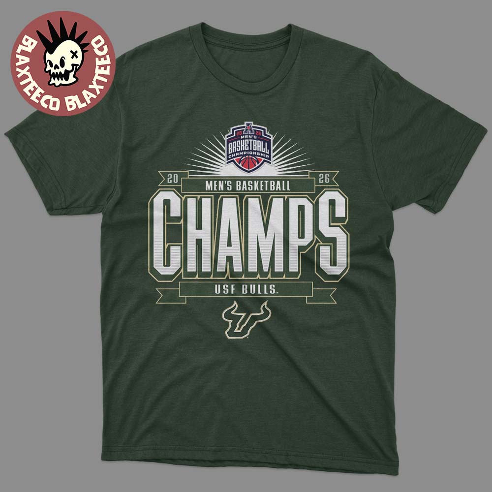 South Florida Bulls Mens Basketball 2026 American Conference Tournament Champions Locker Room T-Shirt - T-Shirt, Sweatshirt, Hoodie