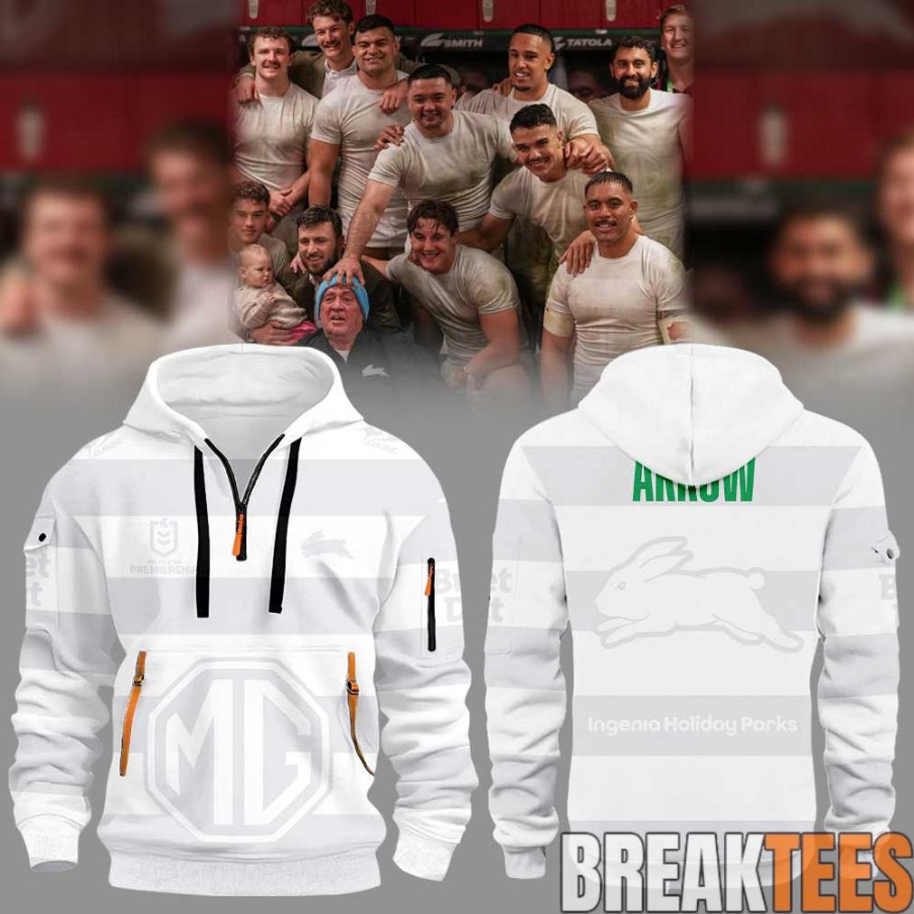 South Sydney Rabbitohs Arrow White 2026 Hoodie Unisex T-shirt, Sweatshirt, Hoodie, Long Sleeve Tee - T-Shirt, Sweatshirt, Hoodie