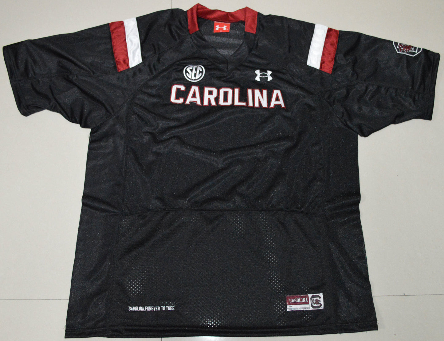 South Carolina Blank Black Front College Football Jersey football jersey product view 1