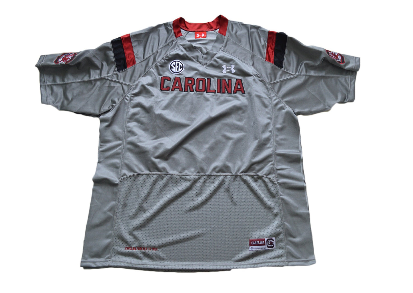 South Carolina Blank Gray Front College Football Jersey football jersey product view 1