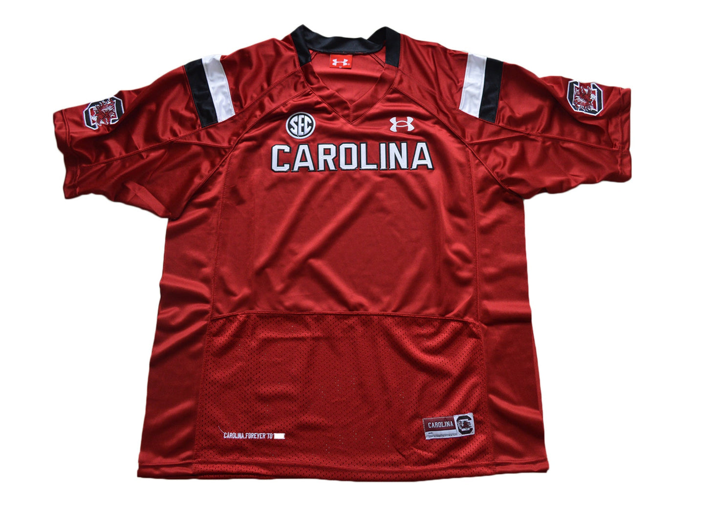 South Carolina Blank Red Front College Football Jersey football jersey product view 1
