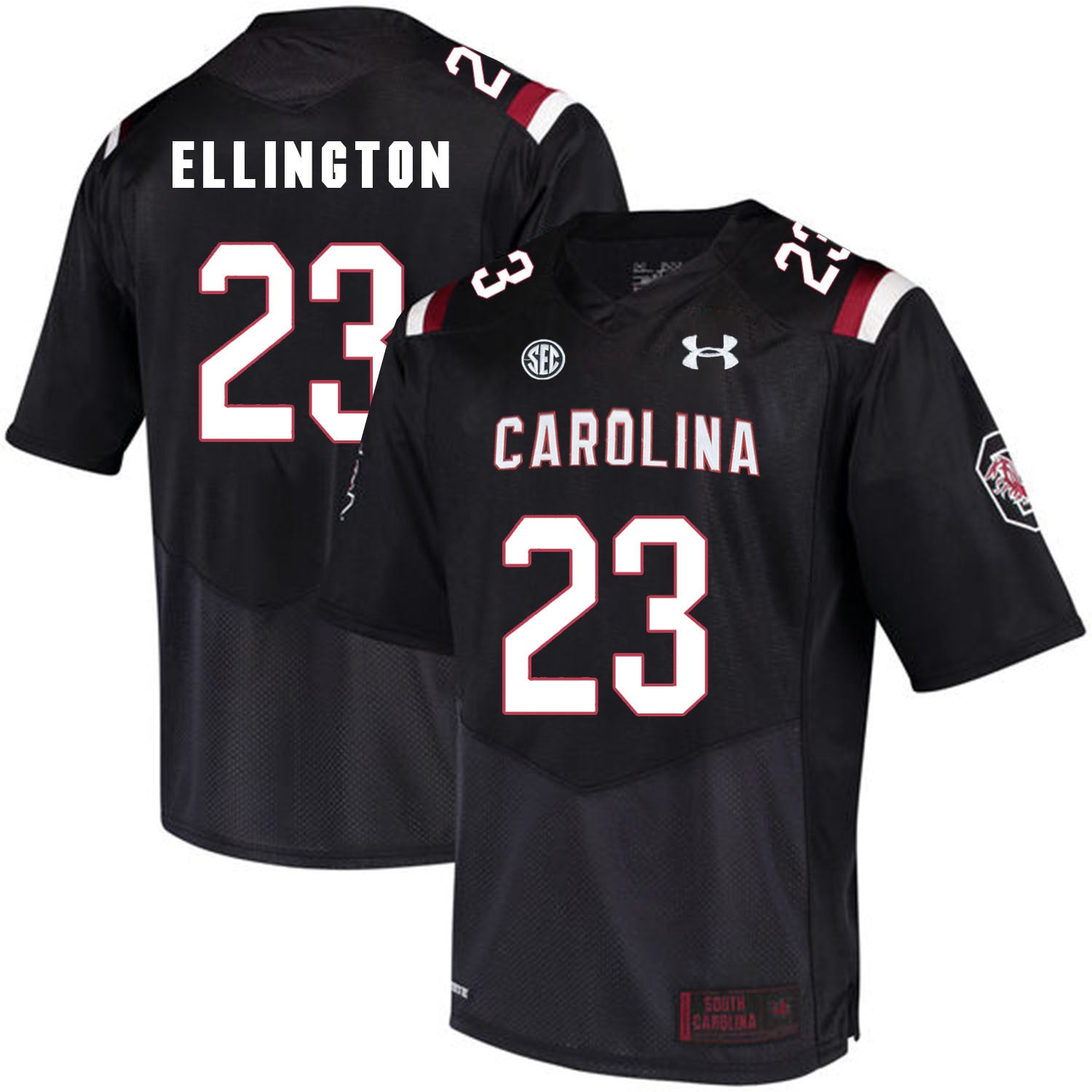 South Carolina Bruce Ellington 23 - Black College Football Jersey football jersey product view 1