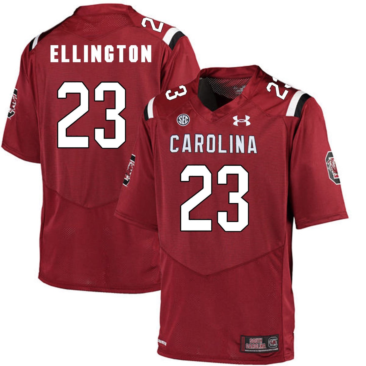 South Carolina Bruce Ellington 23 - Red College Football Jersey football jersey product view 1