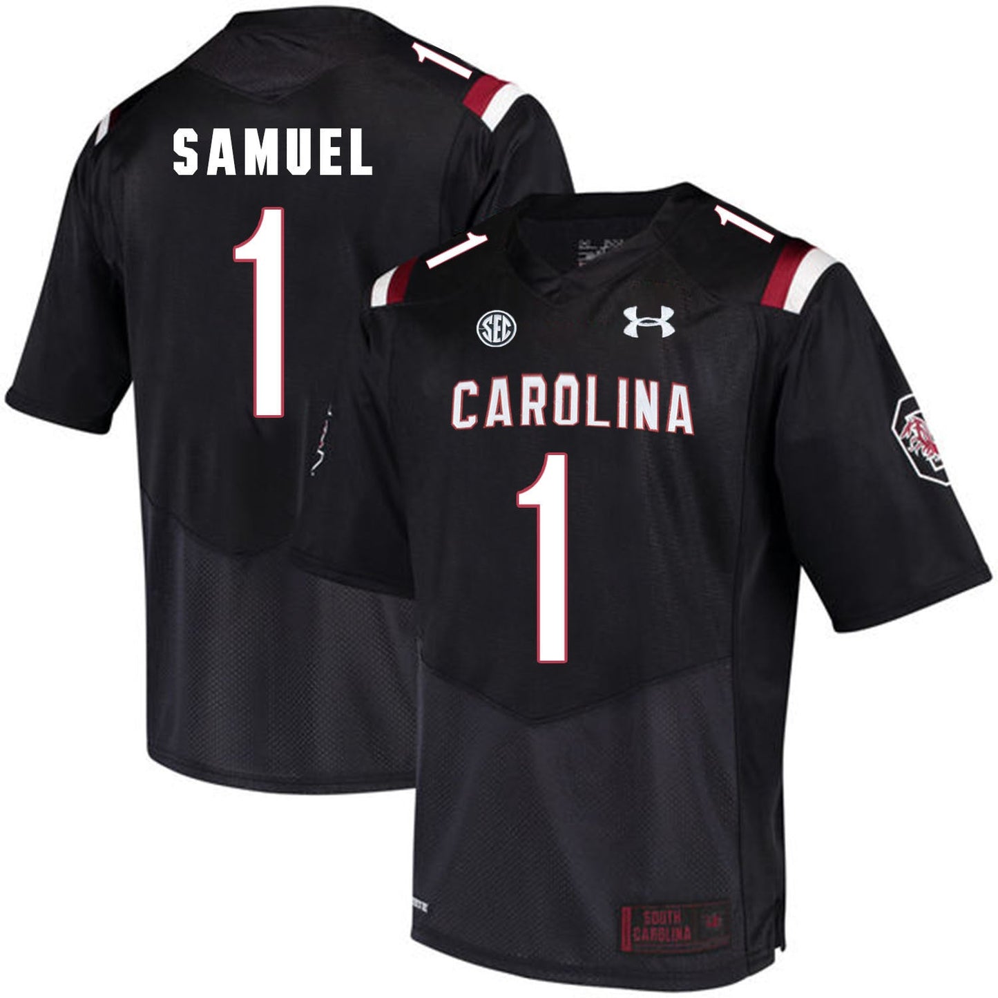 South Carolina Deebo Samuel 1 - Black College Football Jersey football jersey product view 1