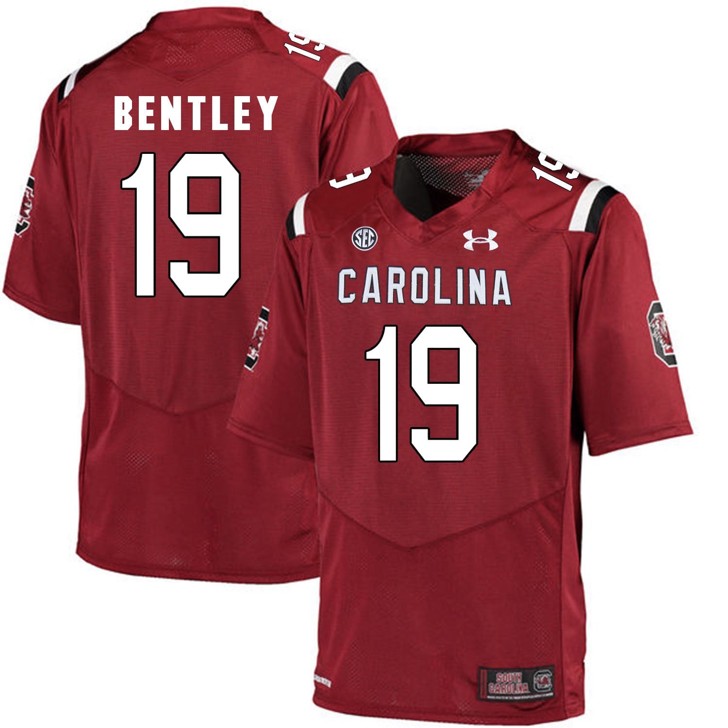 South Carolina Jake Bentley 19 - Red College Football Jersey football jersey product view 1