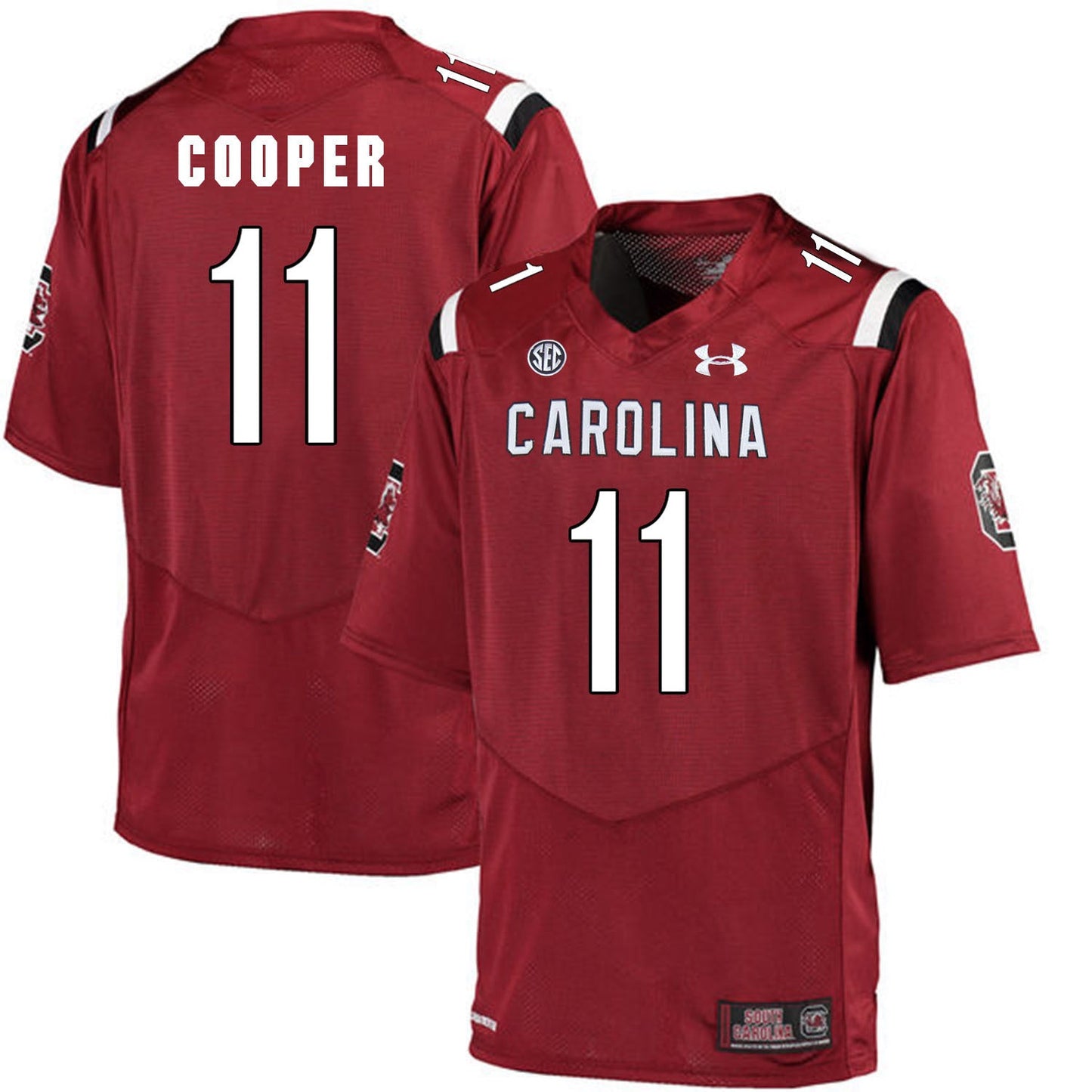 South Carolina Pharoh Cooper 11- Red College Football Jersey football jersey product view 1