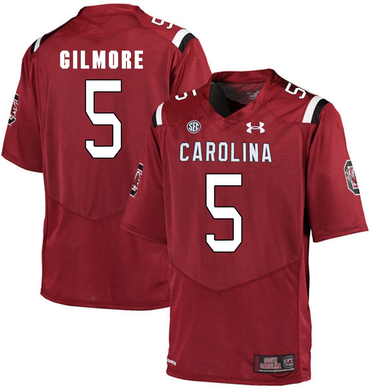 South Carolina Stephon Gilmore 5 - Red College Football Jersey football jersey product view 1