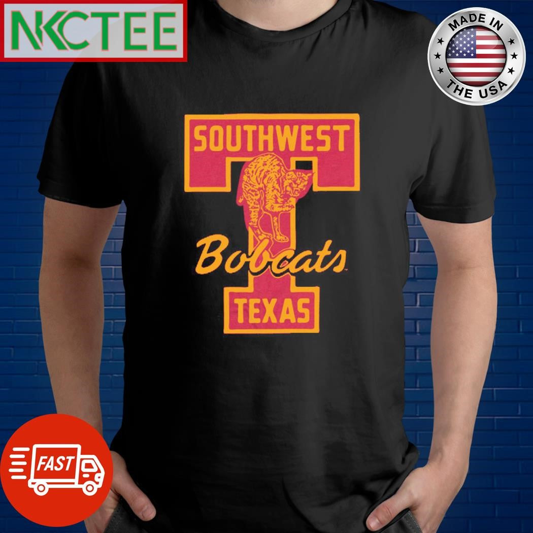 Southwest Bobcats Texas Vintage Logo shirt Unisex T-shirt, Sweatshirt, Hoodie, Long Sleeve Tee - T-Shirt, Sweatshirt, Hoodie