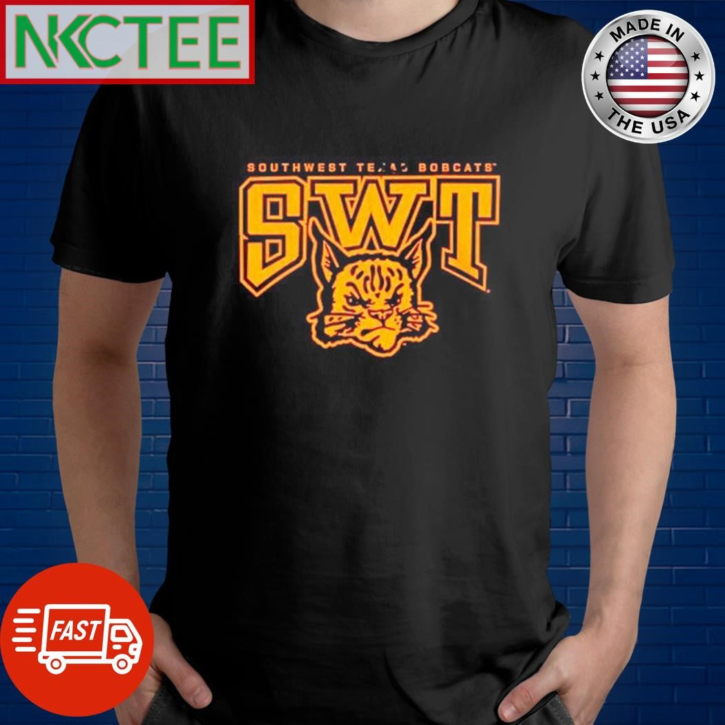 Southwest Texas Bobcat SWT Head Mascot shirt Unisex T-shirt, Sweatshirt, Hoodie, Long Sleeve Tee - T-Shirt, Sweatshirt, Hoodie
