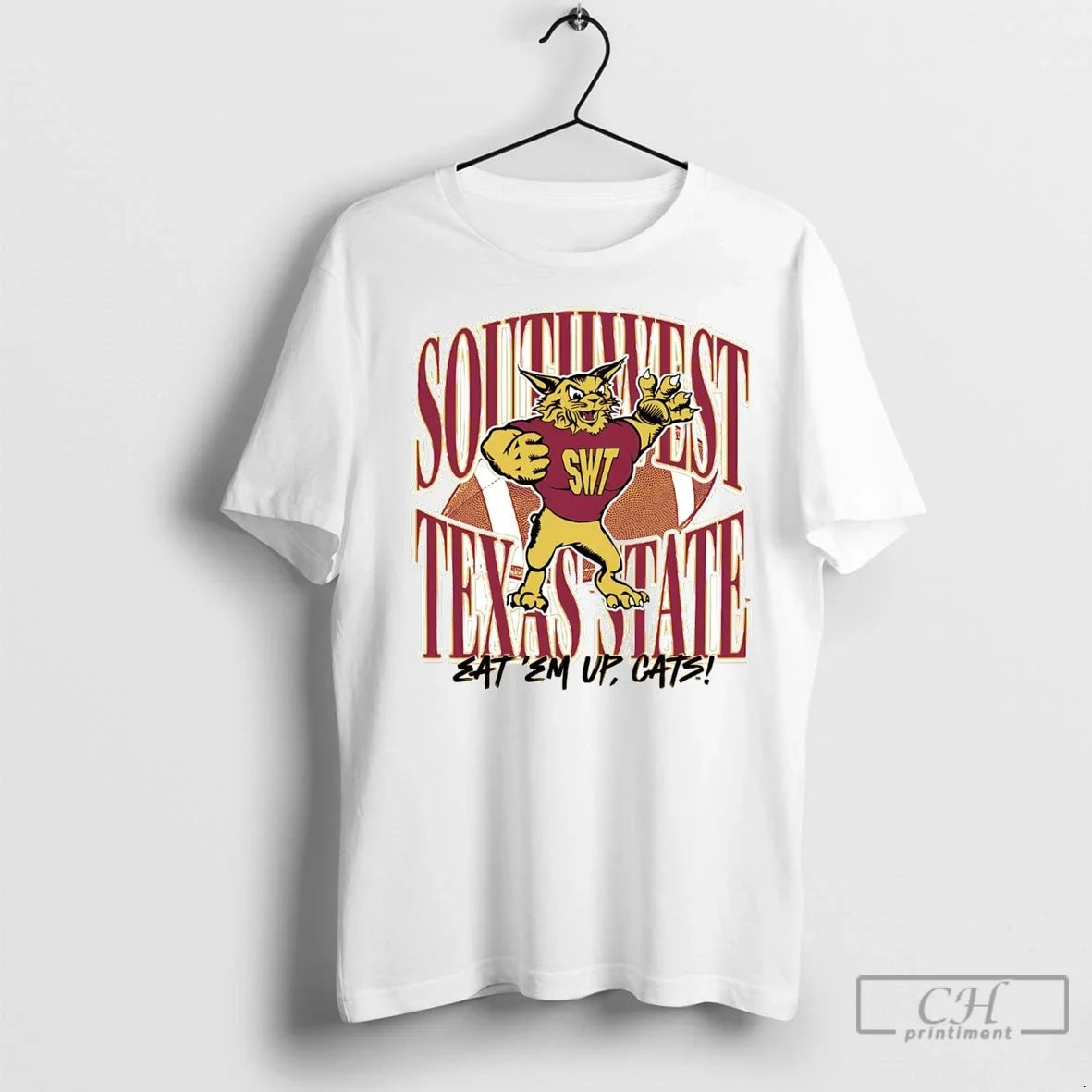 Southwest Texas State Eat Em Up Cats T Shirts Unisex T-shirt, Sweatshirt, Hoodie, Long Sleeve Tee - T-Shirt, Sweatshirt, Hoodie